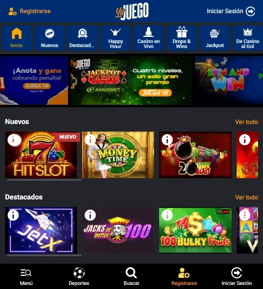 YaJuego Captura de pantalla 1